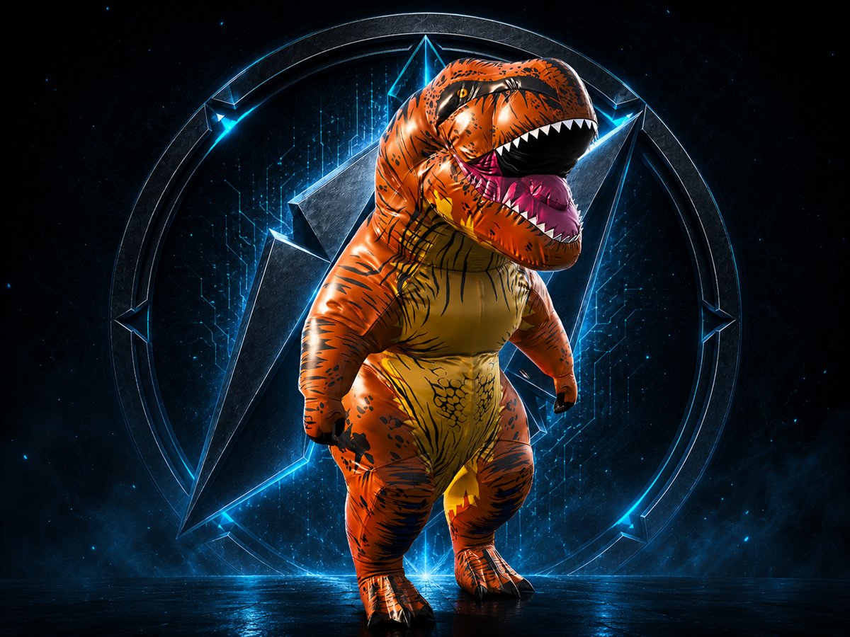 Inflatable Rex Costume Skin